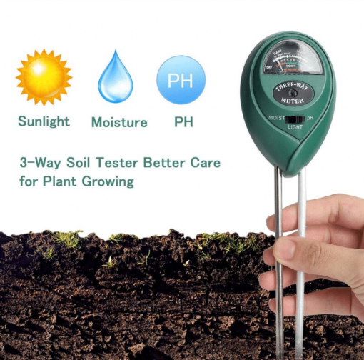 3-in-1 Ph Meter for Soil for Plant Care & Gardening