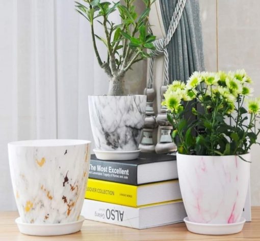 RG Marble Plant Pot (4''/3.5''-250)